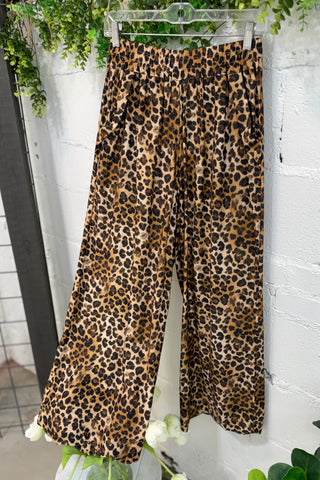 Cheetah Girl Pants Latte