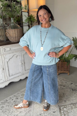 Hang On Sweatshirt Lt Blue