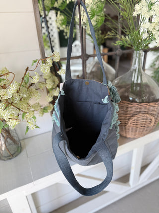 Gypsy Boho Tote Coral/Teal Tote K & K Interiors