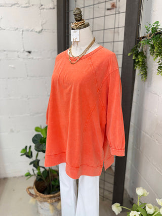 Davey Top Orange Shirts & Tops Sage & Fig
