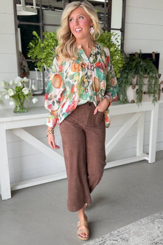 Tess Corduroy Pants Mocha Pants eesome