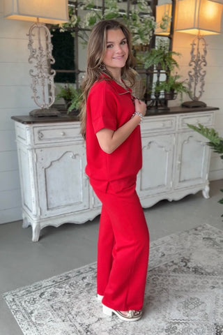Spirited Pant Set Ruby Top & Pant Set Zenana