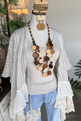 Chadwick Top Natural by POL Clothing Shirts & Tops Pol Clothing