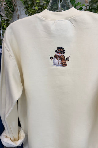 Frosty Glam Sweatshirt Ivory Sweatshirt The Crystal Ranch