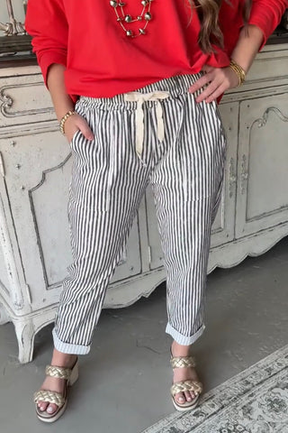Beach Walk Pants Black Pants OLAA