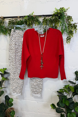 Pearson Sweater Red