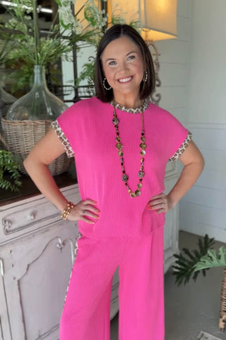 No Worries Pant Set Charcoal Top & Pant Set Lovely Melody