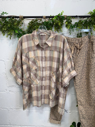 Aberdeen Top Mustard by Easel Shirts & Tops Easel