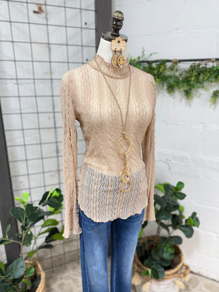 Lacy Lady Sand Shirts & Tops Easel