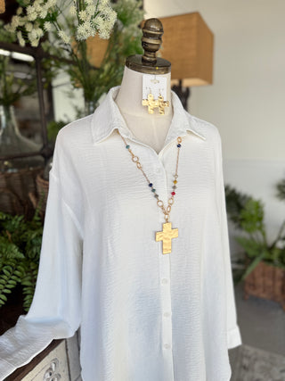 Ada Ivory Shirts & Tops Mittoshop