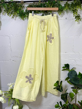 Spring Bling Pants Lemon Pants New Afeis
