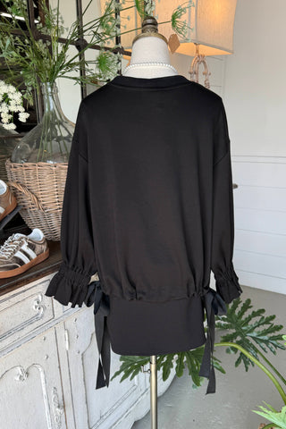Leisurely Top Black
