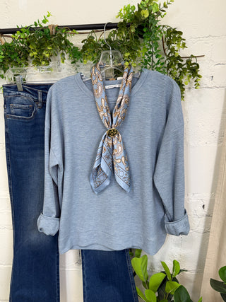 Road Trip Top Lt Blue Shirts & Tops Staccato