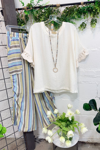 Carey Top Off White by Umgee Shirts & Tops Umgee