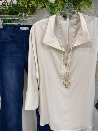 Buffy Top Ivory