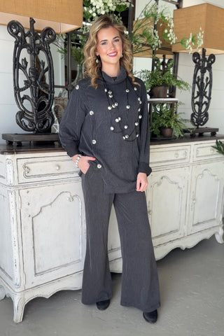 Lavish Pant Set Black Top & Pant Set Dear Scarlett