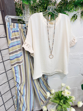 Carey Top Off White by Umgee Shirts & Tops Umgee