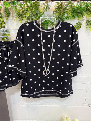 Pongo Short Set Black Short Set Sewn + Seen