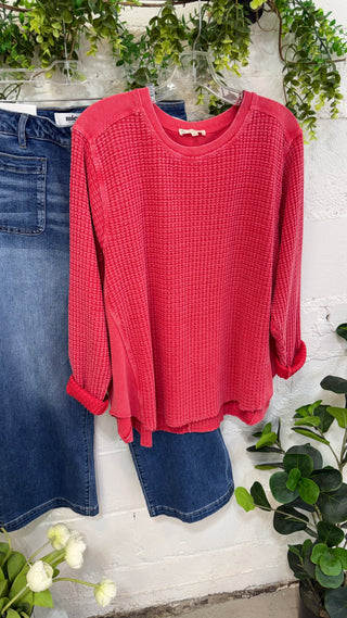 Kimi Poppy Red by Easel Shirts & Tops Easel