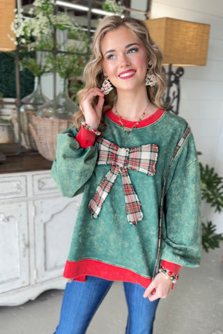 Winter Lineup Green Sweatshirt Sage+Fig