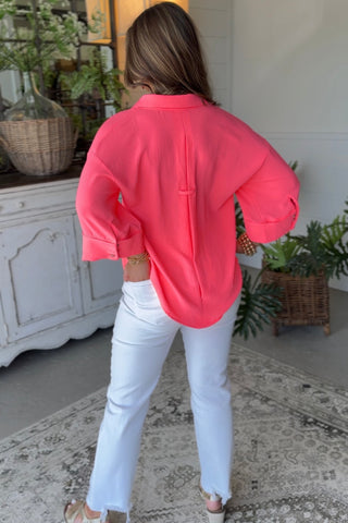Carmen Top Neon Pink by Jodifl Shirts & Tops Jodifl