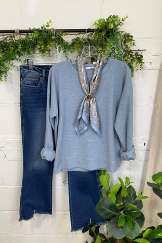 Road Trip Top Lt Blue Shirts & Tops Staccato