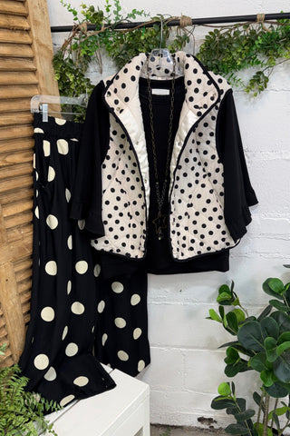 Lotsa Dots Vest Cream by Bibi Vest Jacket Bibi