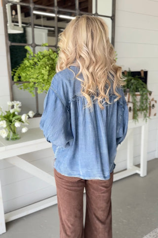 Tailored For Me Light Denim Shirts & Tops Mittoshop