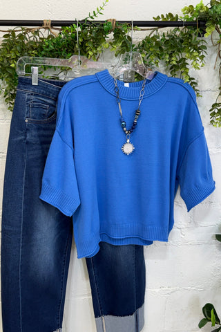 Nichols Sweater Blue Sweater Glam