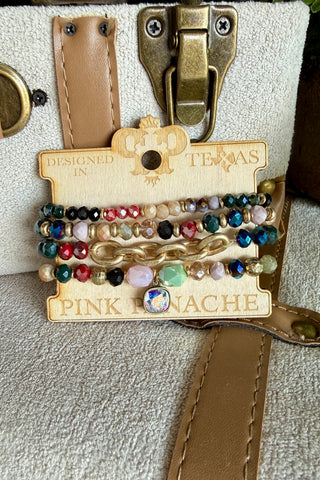Sedona Bracelet Set Multi by Pink Panache