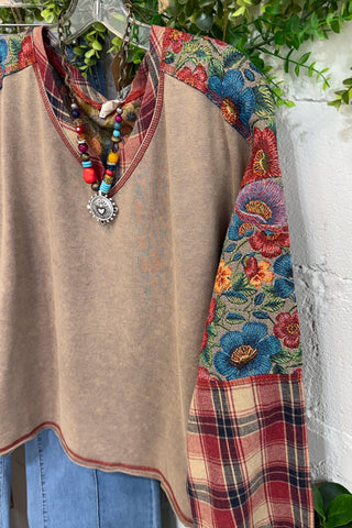 Winslet Top Mushroom by Easel Shirts & Tops Easel