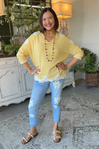 Daydreamer Top Yellow Shirts & Tops MuMu