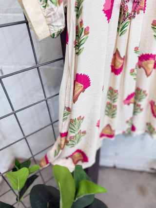 Henrietta Dress Cream by Umgee Dresses Umgee