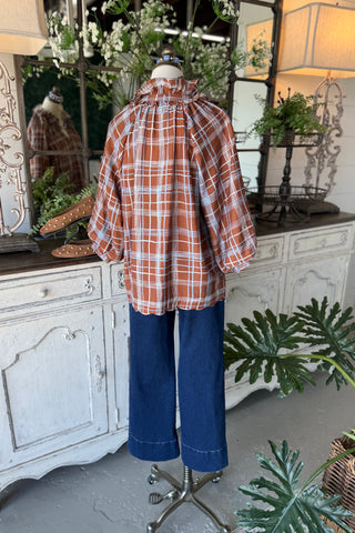 Evans Top Brown by Umgee Shirts & Tops Umgee