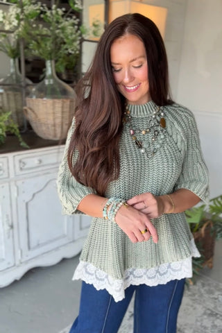 Trinka Sweater Juniper by Easel