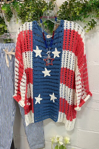 Red White and Beautiful Sweater