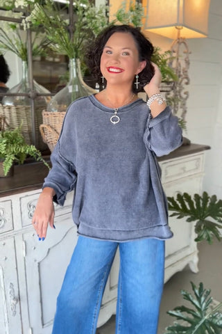 Harbin Sweater Navy Sweater Blu Pepper