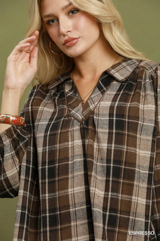 Rowan Top Espresso by Umgee Shirts & Tops Umgee