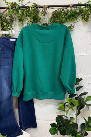 Lulu Mac Sweatshirt Green/Plaid Sweatshirt Lilly Girl