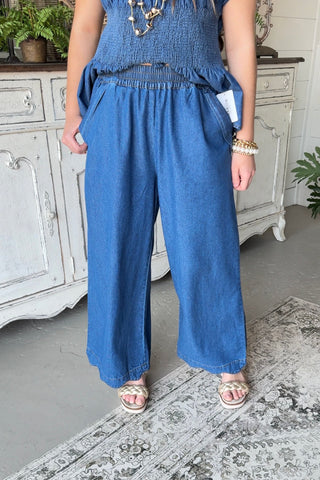 Kristen Pants Denim by Umgee Pants Umgee