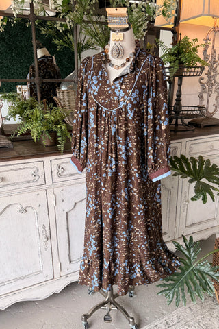 Bates Maxi Dress Brown by Umgee Dresses Umgee