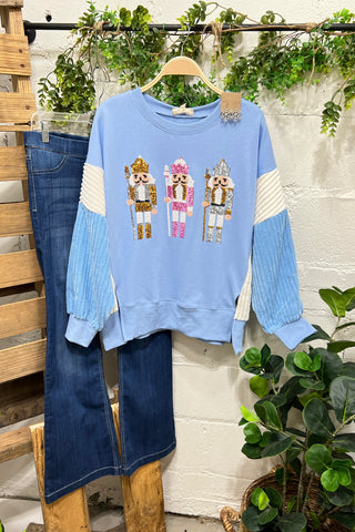 Toy Soldiers Blue Shirts & Tops Peach Love