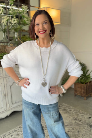 Emerson Sweater White