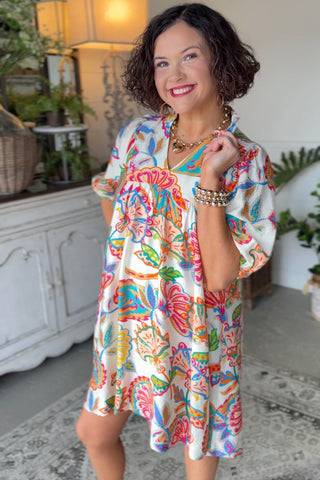 Sweet and Sassy Dress Cream by Umgee limited stock Dresses Umgee