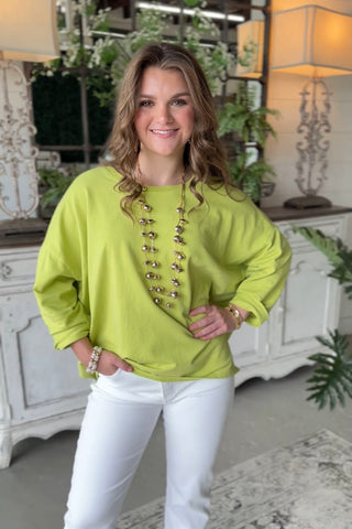 Lyric Lime Green Shirts & Tops Hope