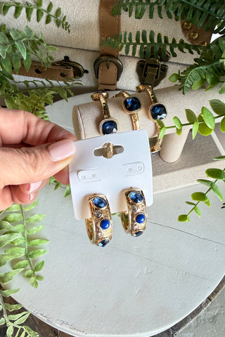 Pure Elegance Earrings Blue