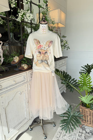 Snazzy Bunny Tee Ivory T Shirt SBD