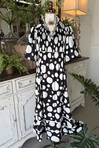 Alotta Dots Long Dress Black by Jodifl Dresses Jodifl
