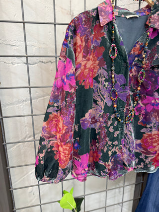 Vivid Gardens Forest Green by Jodifl Shirts & Tops Jodifl