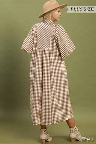 Harrison Long Dress Brown by Umgee Dresses Umgee